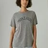 Lucky Brand Womens Montauk Boyfriend Tee
