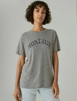 Lucky Brand Womens Montauk Boyfriend Tee