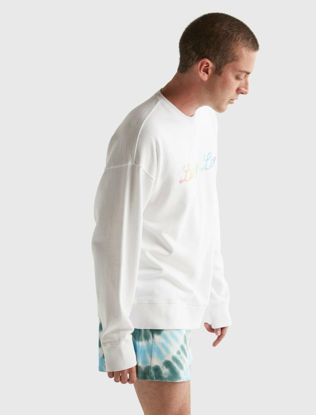 Lucky Brand Mens Pride Lucky Love Gender Neutral Crewneck 3 Lucky Brand Mens Pride Lucky Love Gender Neutral Crewneck - Image 3