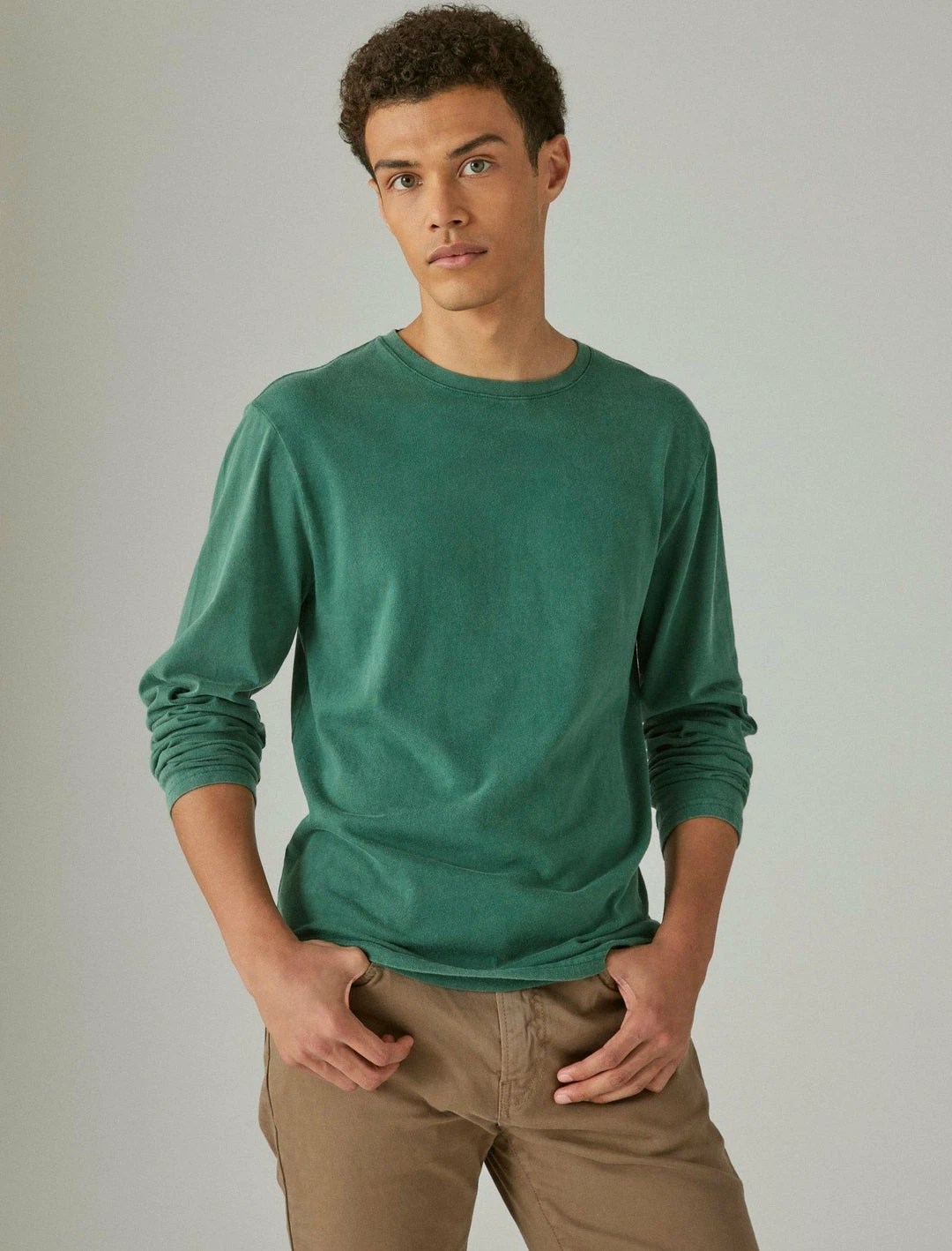 Lucky Brand Mens Sueded Long Sleeve Crew 6 Lucky Brand Mens Sueded Long Sleeve Crew - Image 6