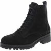 Lucky Brand Haddley Womens Suede Ankle Combat & Lace-up Boots