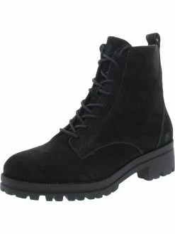 Lucky Brand Haddley Womens Suede Ankle Combat & Lace-up Boots
