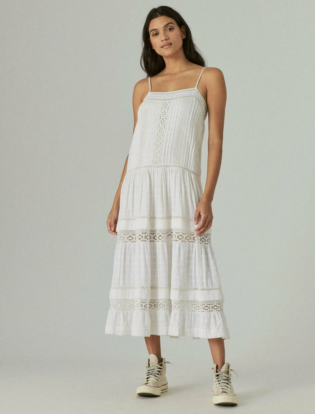 Lucky Brand Womens Lace Maxi Dress 2 Lucky Brand Womens Lace Maxi Dress - Image 2