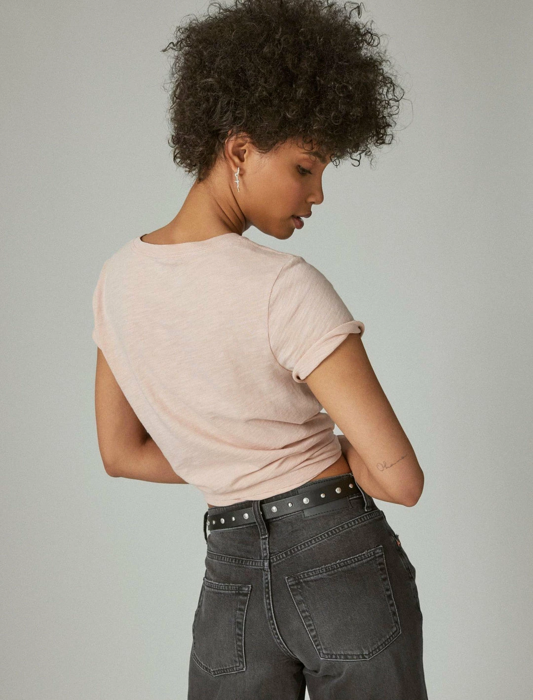 Lucky Brand Womens You Will Be Lucky Classic Crew Tee 2 Lucky Brand Womens You Will Be Lucky Classic Crew Tee - Image 2