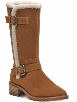 Lucky Brand Jacoba Womens Fax Fur Trim Side Zipper Mid-Calf Boots