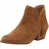 Lucky Brand Freedah Womens Suede Fringe Ankle Boots