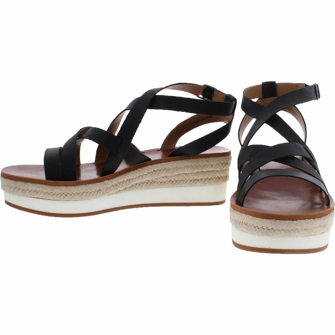 Lucky Brand Jasmei Womens Leather Espadrille Wedge Sandals 2 Lucky Brand Jasmei Womens Leather Espadrille Wedge Sandals - Image 2