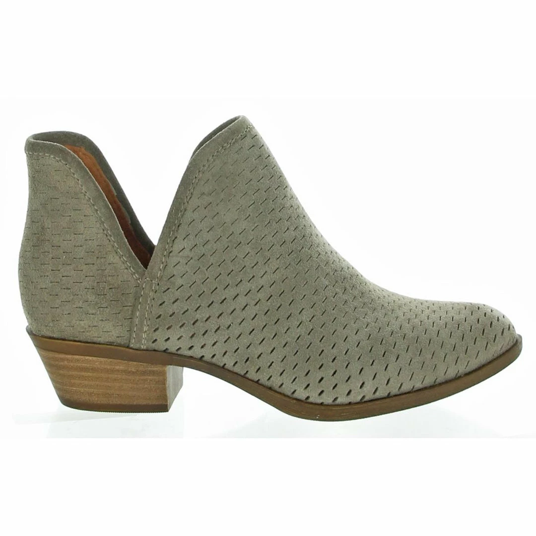 Lucky Brand Baley Womens Suede Perforated Ankle Boots 4 Lucky Brand Baley Womens Suede Perforated Ankle Boots - Image 4