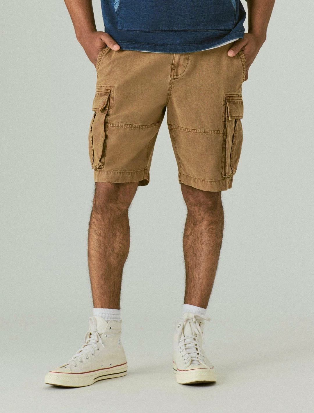 Lucky Brand Mens 9" Canvas Cargo Short 5 Lucky Brand Mens 9" Canvas Cargo Short - Image 5