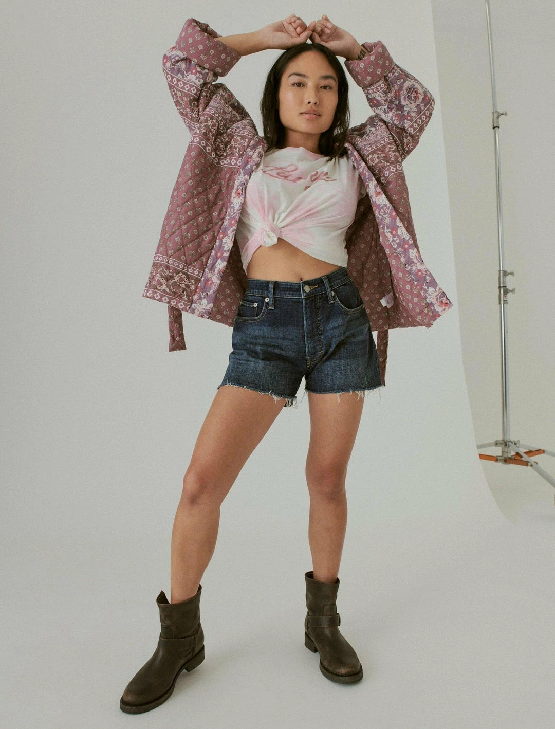 Lucky Brand Womens Lucky Script Classic Crew Tee 5 Lucky Brand Womens Lucky Script Classic Crew Tee - Image 5