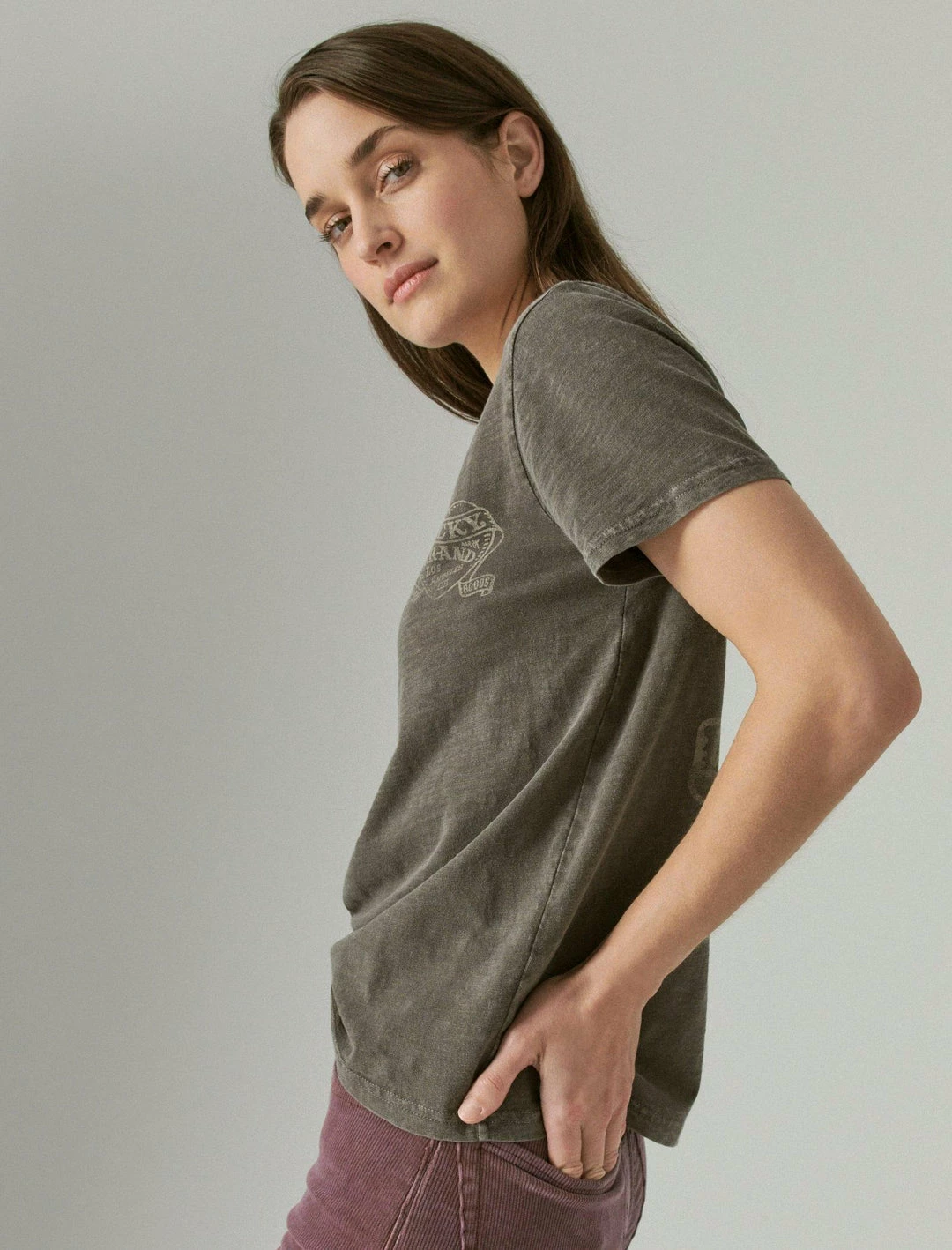 Lucky Brand Womens Lucky Hearts Boyfriend Tee 4 Lucky Brand Womens Lucky Hearts Boyfriend Tee - Image 4