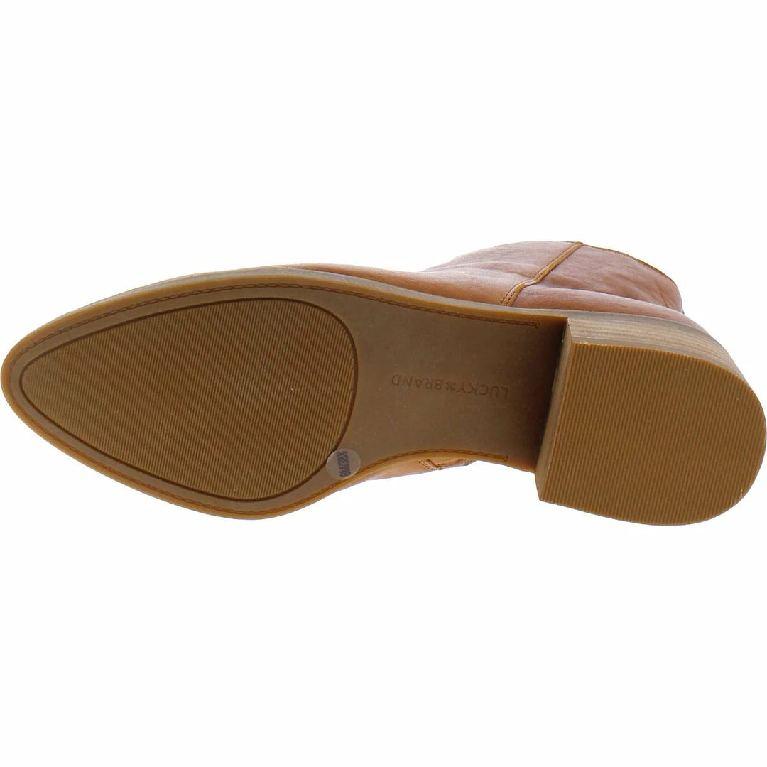 Lucky Brand Lenree Womens Leather Pointed Toe Ankle Boots 3 Lucky Brand Lenree Womens Leather Pointed Toe Ankle Boots - Image 3
