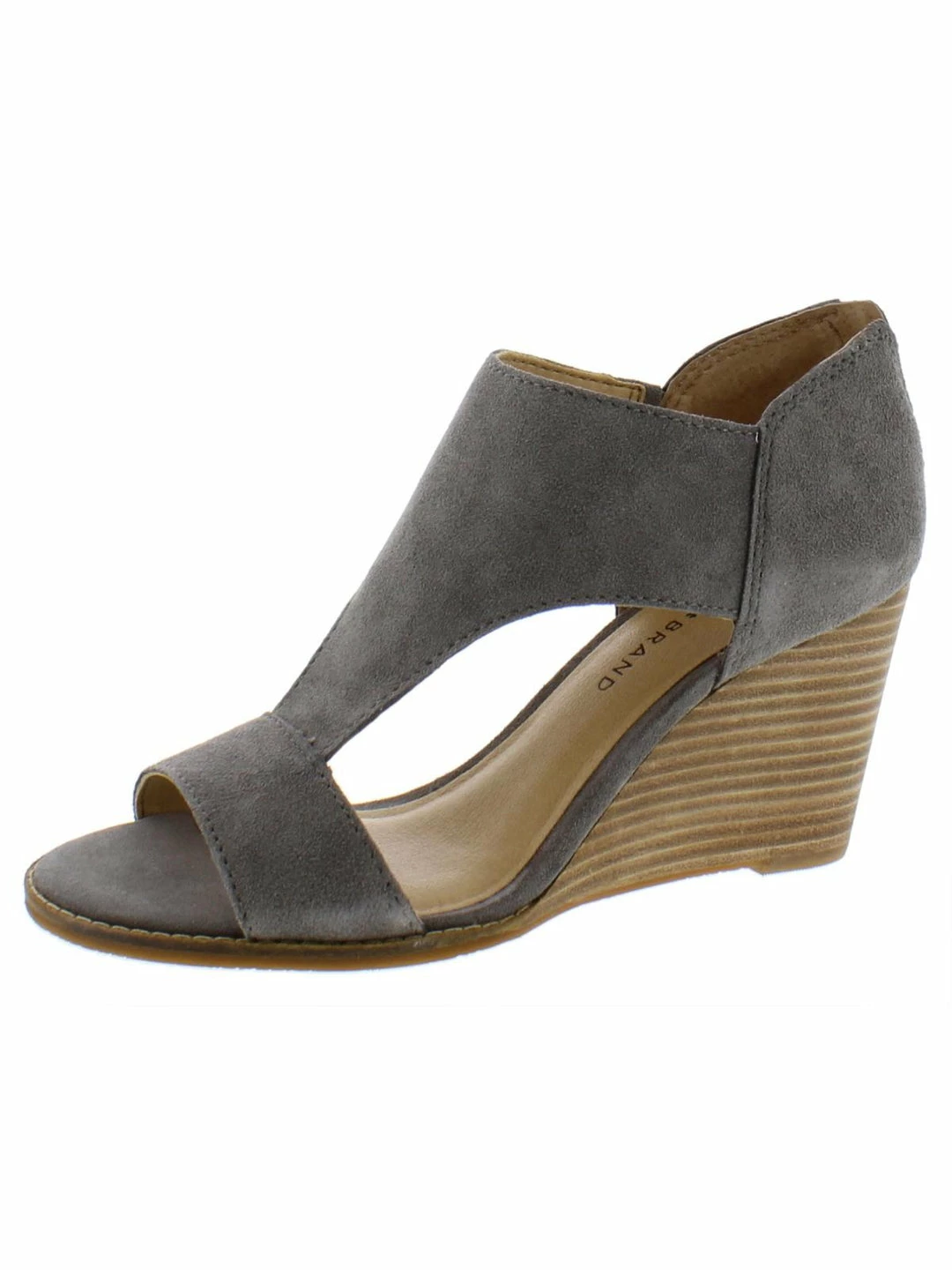 Lucky Brand Jaiyna Womens Suede Zipper Wedge Sandals 1 Lucky Brand Jaiyna Womens Suede Zipper Wedge Sandals