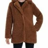 Lucky Brand Womens Lightweight Midi Faux Fur Coat