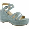 Lucky Brand Carlisha Womens Woven Ankle Strap Wedge Sandals