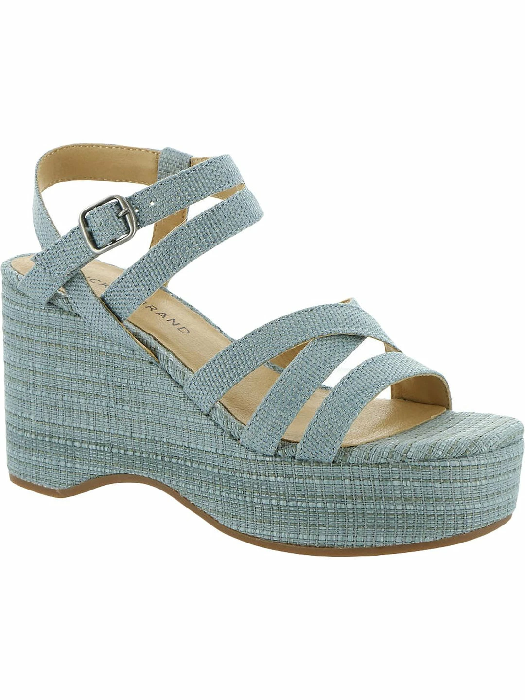 Lucky Brand Carlisha Womens Woven Ankle Strap Wedge Sandals 1 Lucky Brand Carlisha Womens Woven Ankle Strap Wedge Sandals