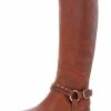 Lucky Brand Karesi Womens Harness Leather Knee-High Boots