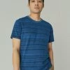 Lucky Brand Mens Indigo Print Crew