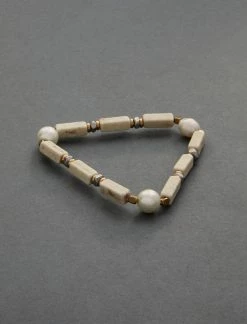 Lucky Brand Pearl And Beaded Stretch Bracelet