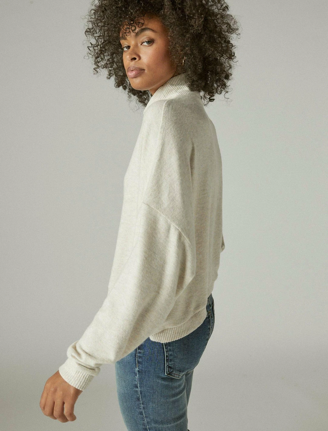 Lucky Brand Womens Cloud Jersey Long Sleeve Mock Neck 3 Lucky Brand Womens Cloud Jersey Long Sleeve Mock Neck - Image 3