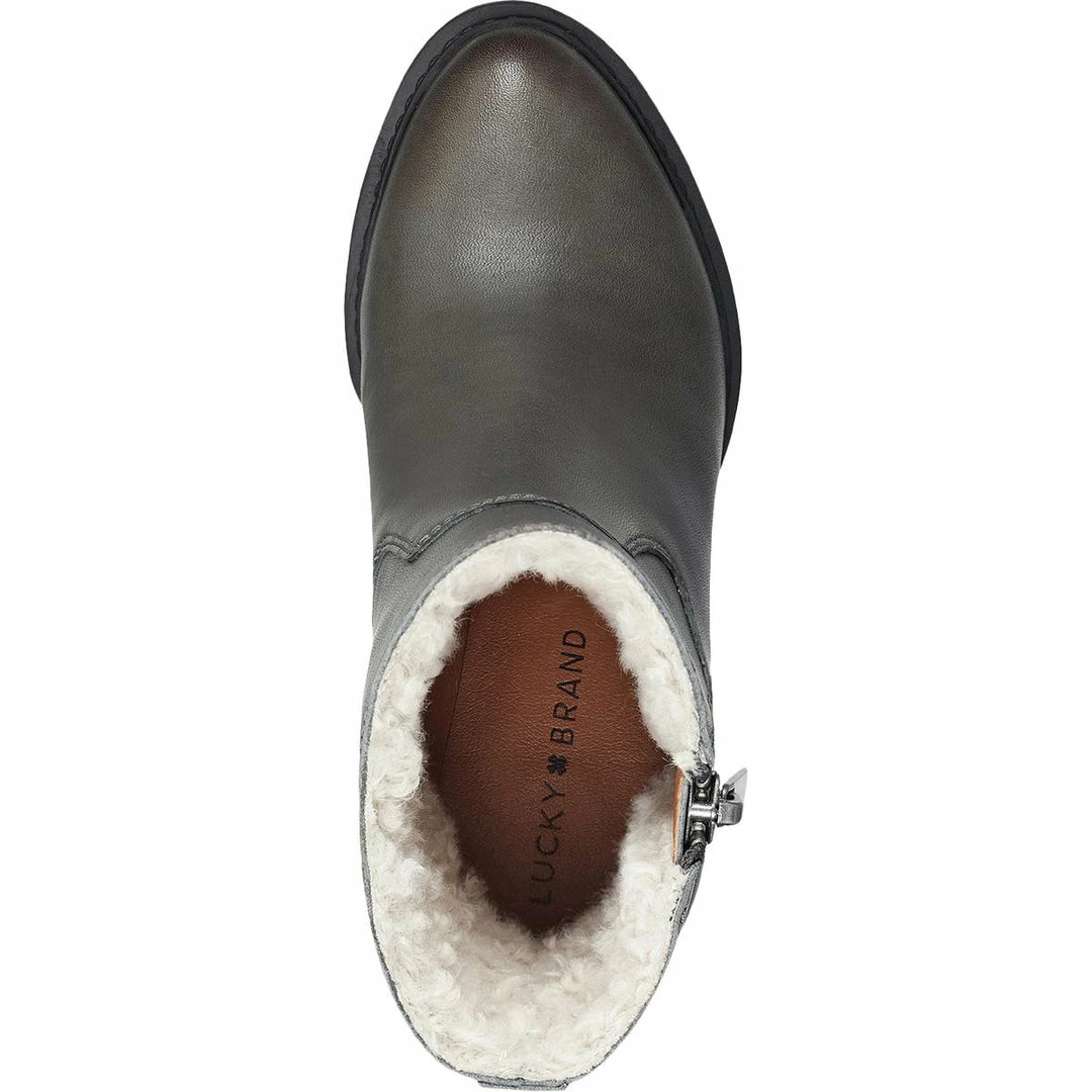 Lucky Brand Bajax Womens Leather Almond Toe Booties 4 Lucky Brand Bajax Womens Leather Almond Toe Booties - Image 4