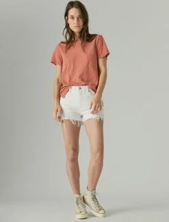 Lucky Brand Womens 3" Mid Rise Boy Short