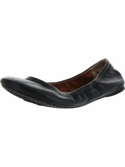 Lucky Brand Emmie Womens Leather Round-Toe Ballet Flats