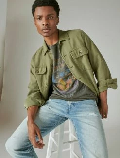 Lucky Brand Mens Bad Company Muscle Tee