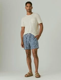Lucky Brand Mens 6" Stretch Swim Short