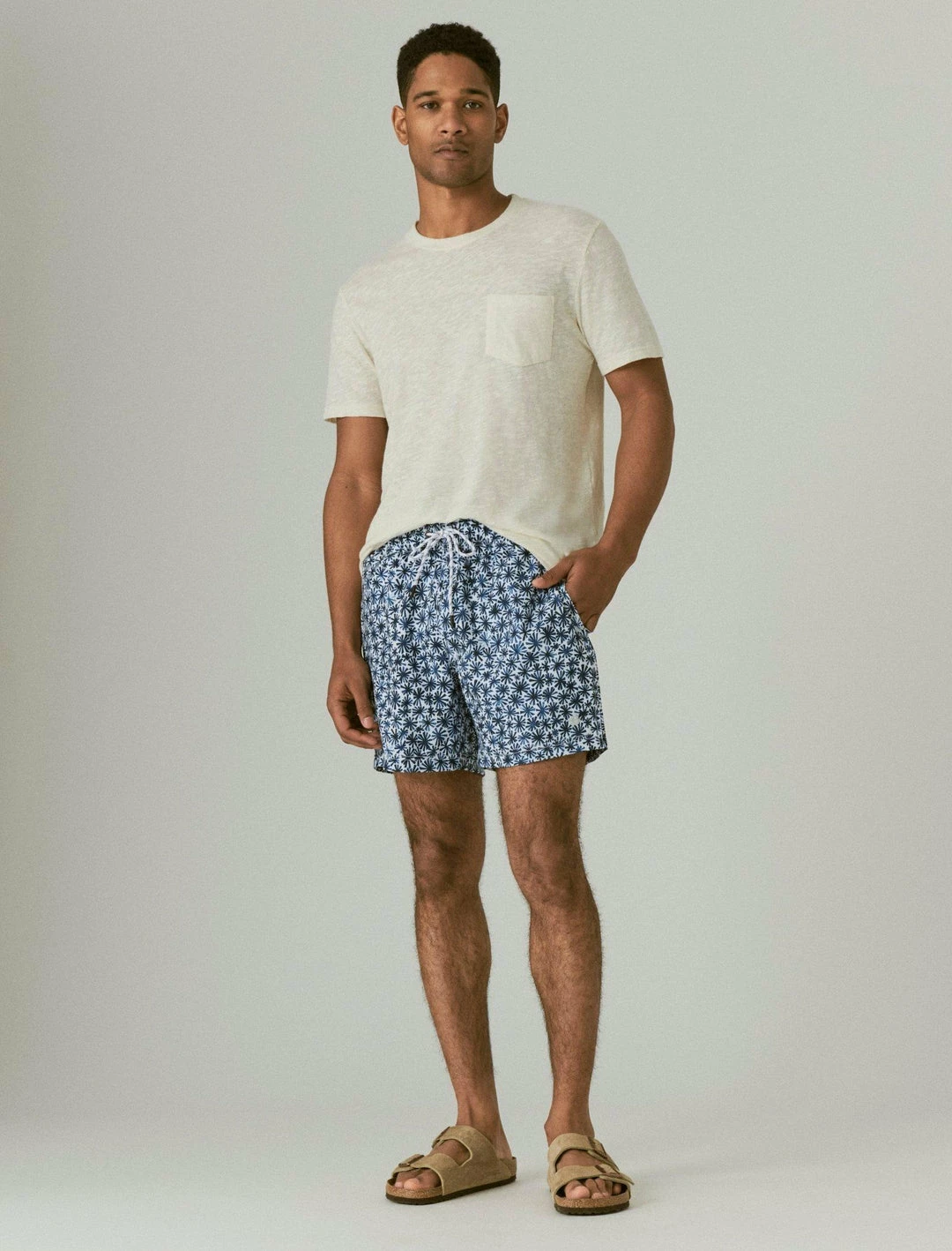 Lucky Brand Mens 6" Stretch Swim Short 1 Lucky Brand Mens 6" Stretch Swim Short