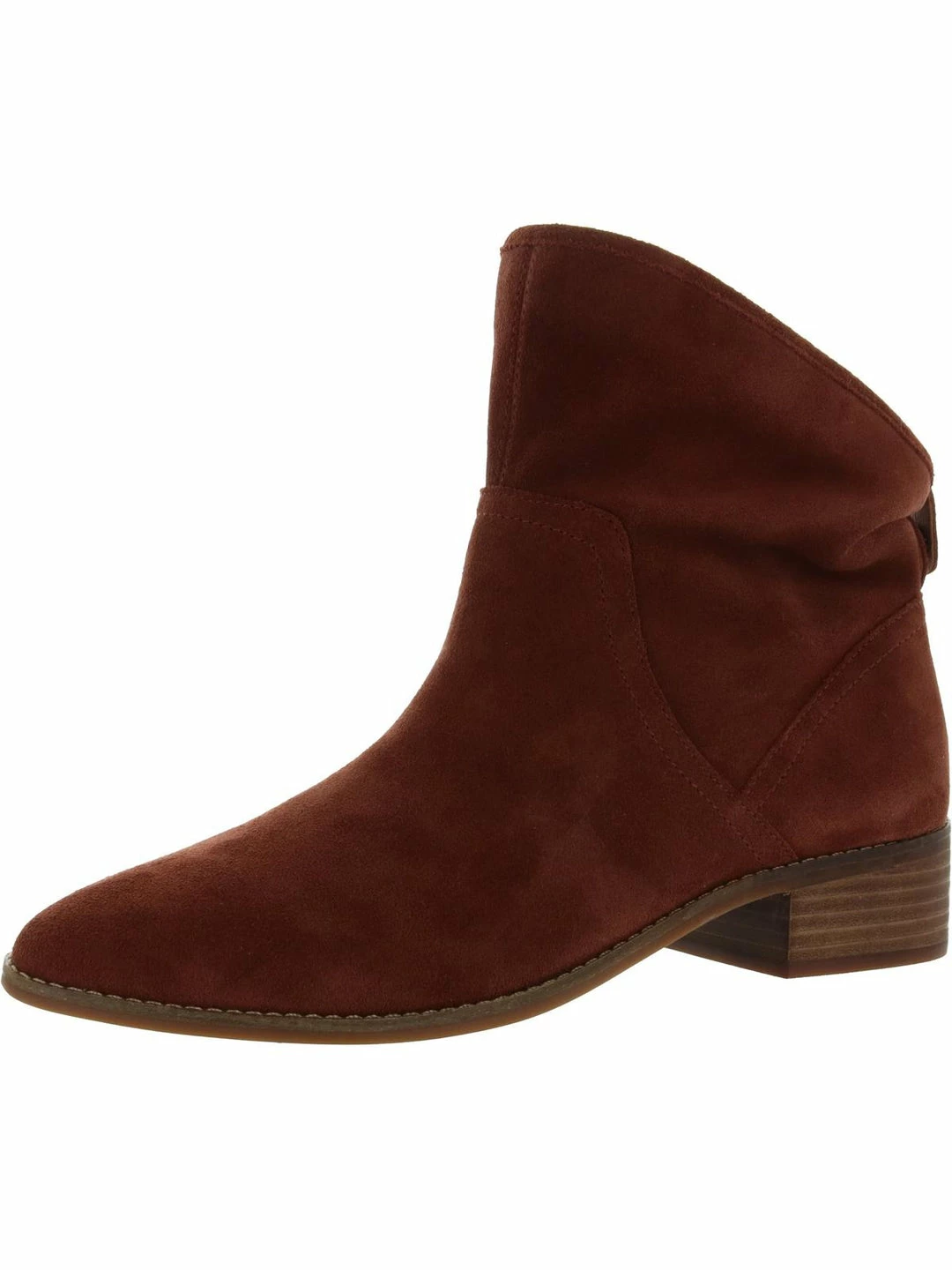 Lucky Brand Lolllin Womens Leather Stacked Heel Booties 4 Lucky Brand Lolllin Womens Leather Stacked Heel Booties - Image 4