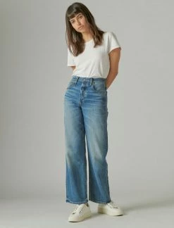 Lucky Brand Womens High Rise Wide Leg