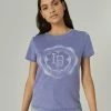 Lucky Brand Womens Lucky Crest Classic Crew