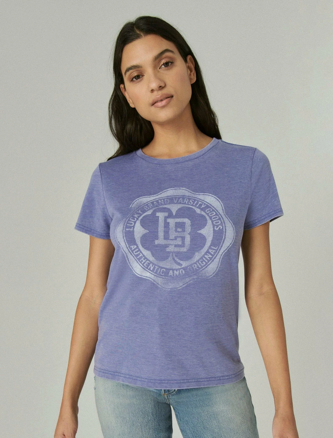 Lucky Brand Womens Lucky Crest Classic Crew 1 Lucky Brand Womens Lucky Crest Classic Crew