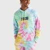 Lucky Brand Mens Pride Tie Dye Logo Gender Neutral Hoodie