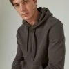 Lucky Brand Mens Sueded French Terry Hoodie