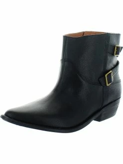 Lucky Brand Caelyn Womens Leather Block Heel Ankle Boots