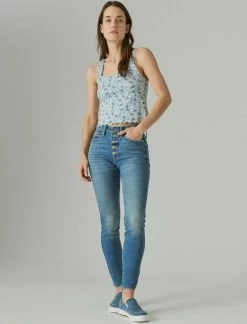 Lucky Brand Womens High Rise Curvy Skinny