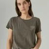 Lucky Brand Womens Lucky Hearts Boyfriend Tee