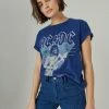 Lucky Brand Womens Acdc Boyfriend Tee