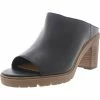 Lucky Brand Dalliey Womens Leather Backless Slide Sandals