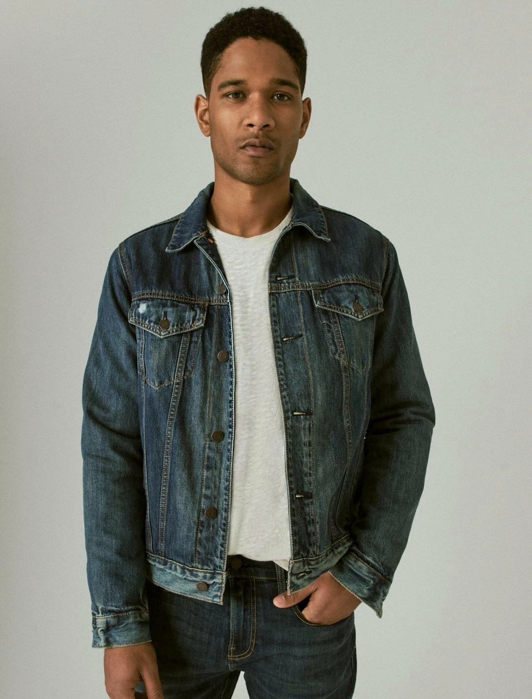 Lucky Brand Mens The Trucker Jacket 1 Lucky Brand Mens The Trucker Jacket