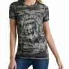 Lucky Brand Janis Joplin Womens Graphic Printed Pullover Top