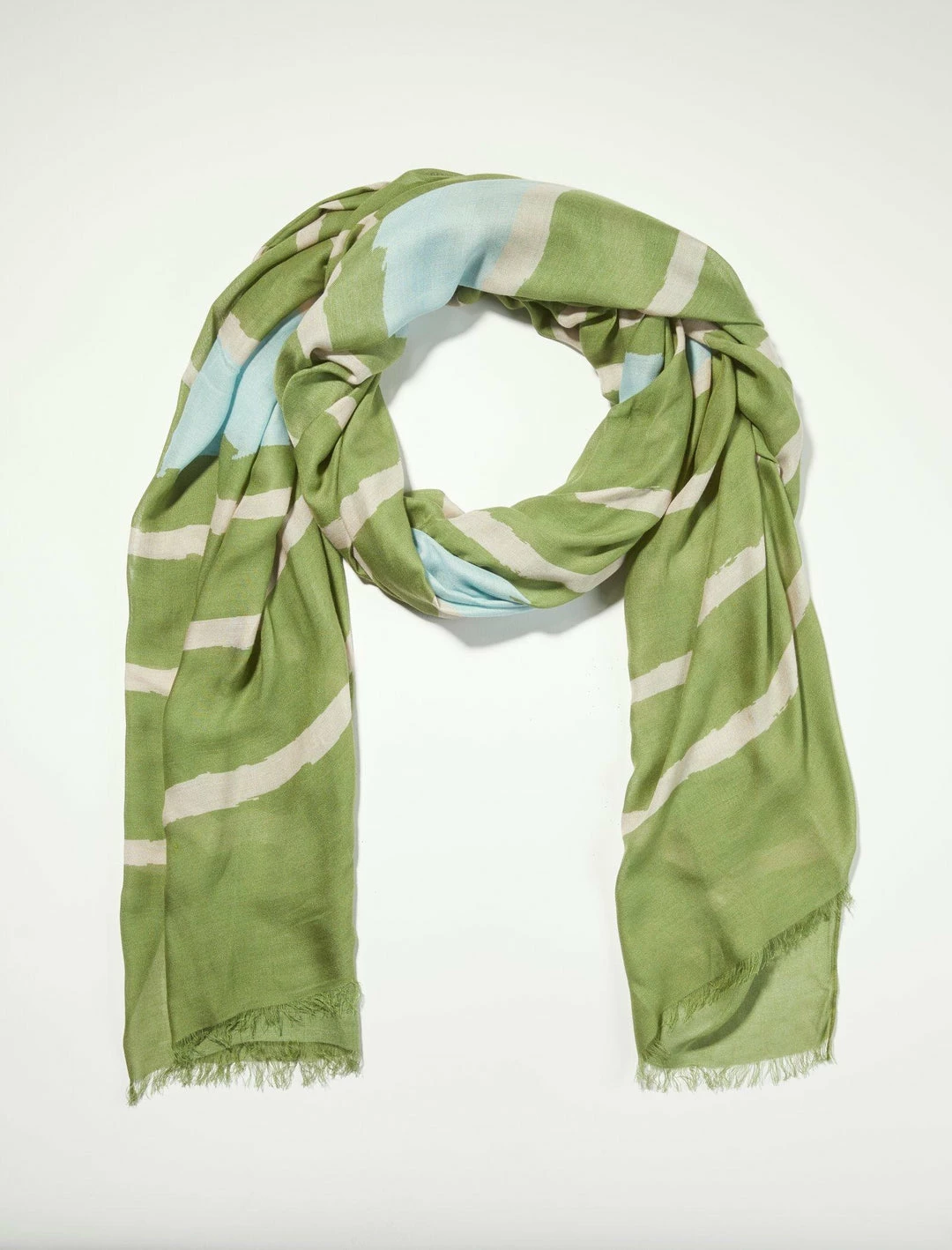 Lucky Brand Stripe Tie Dye Scarf 1 Lucky Brand Stripe Tie Dye Scarf