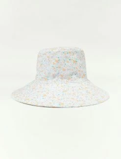 Lucky Brand Bloom Bucket Hat With Ties