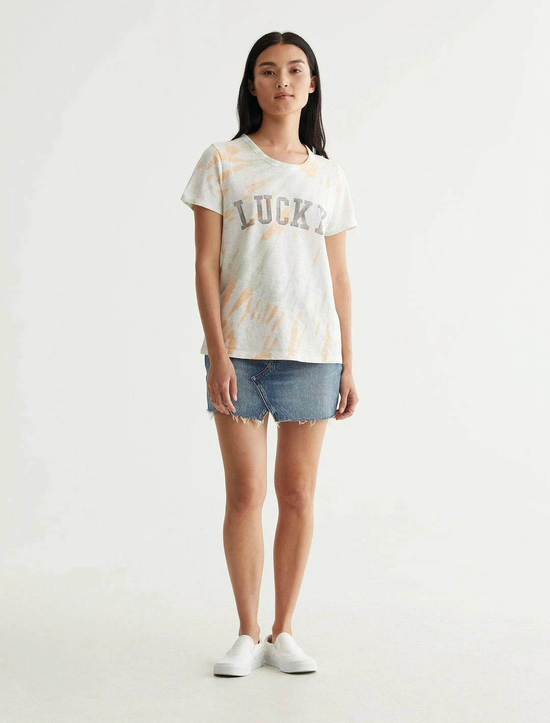 Lucky Brand Womens Lucky Font Classic Tee 2 Lucky Brand Womens Lucky Font Classic Tee - Image 2