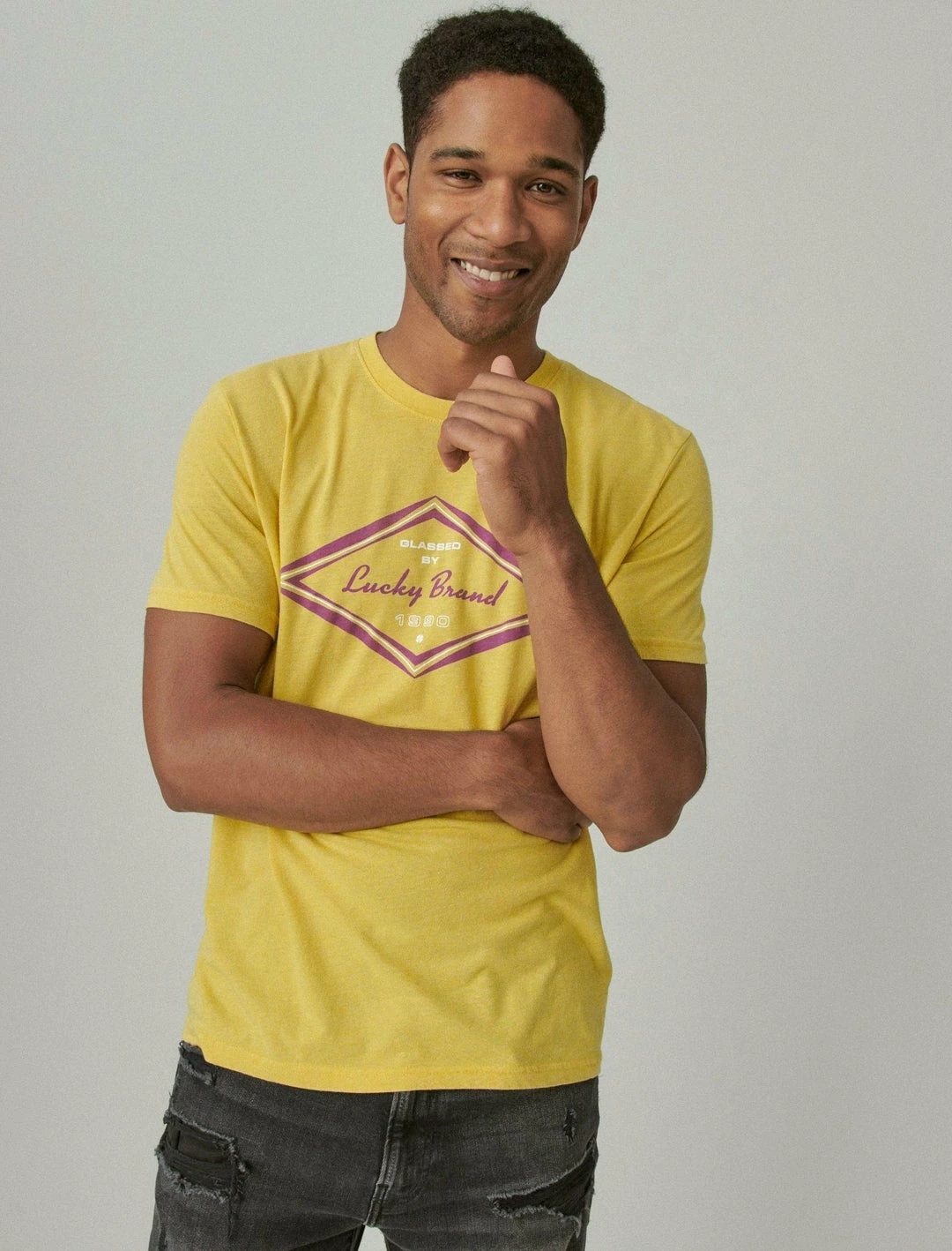 Lucky Brand Mens Lucky Surf Shape Graphic Tee 3 Lucky Brand Mens Lucky Surf Shape Graphic Tee - Image 3