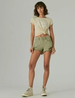 Lucky Brand Womens 3" Mid Rise Boy Short