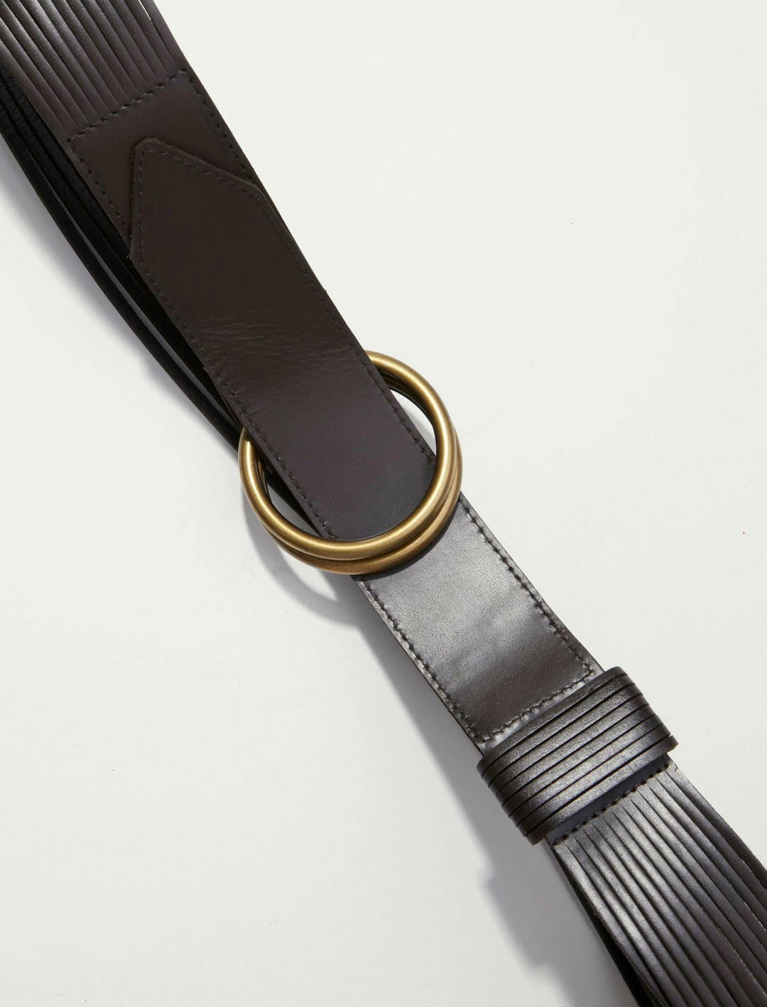 Lucky Brand Leather Detail Double Ring Belt 2 Lucky Brand Leather Detail Double Ring Belt - Image 2