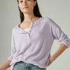 Lucky Brand Womens Cloud Rib Henley